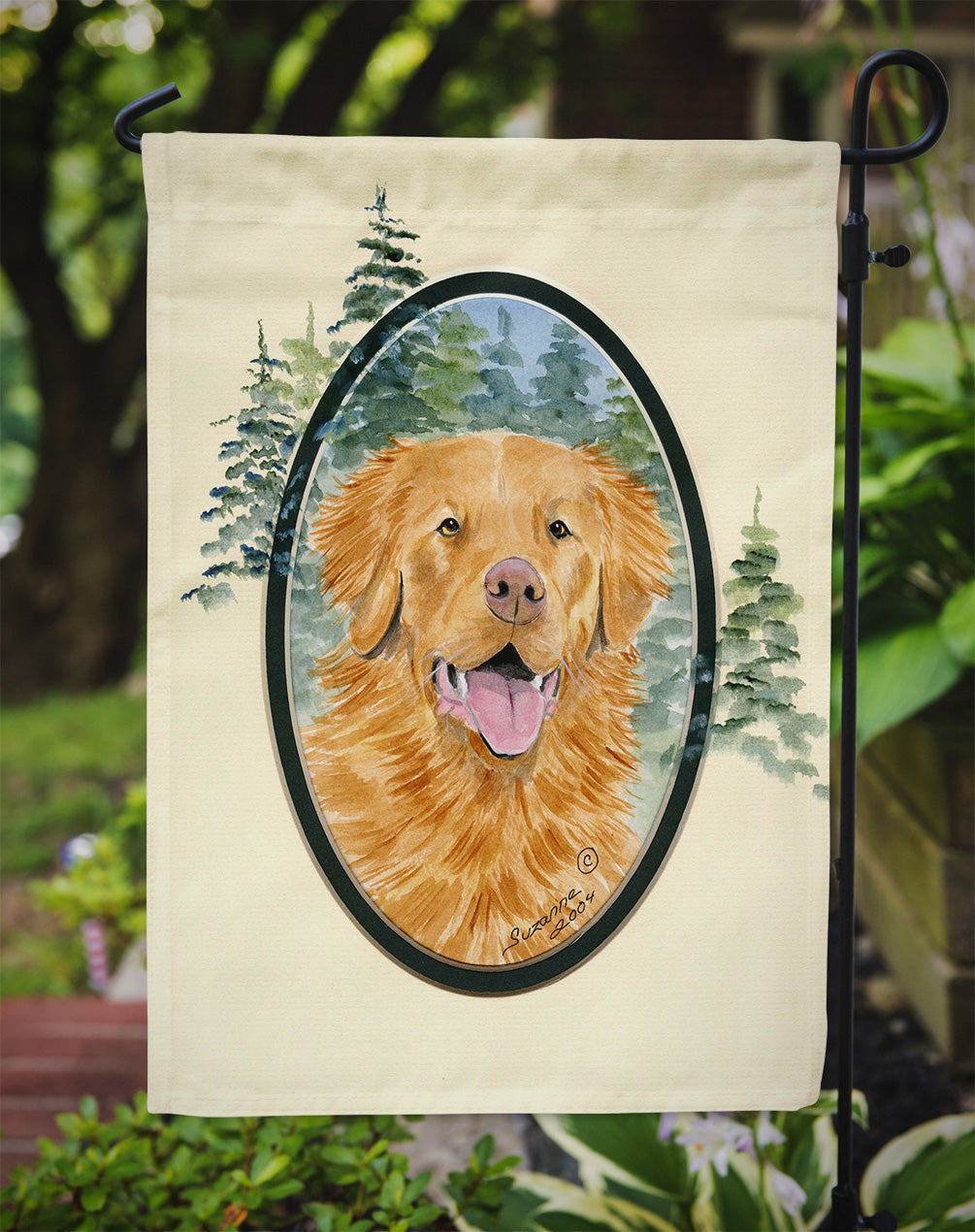 Nova Scotia Duck Toller Garden Flag Mailbox Decorative Yard Banner Outside Patio Artwork for Flower Beds, Garden Size, Multicolor