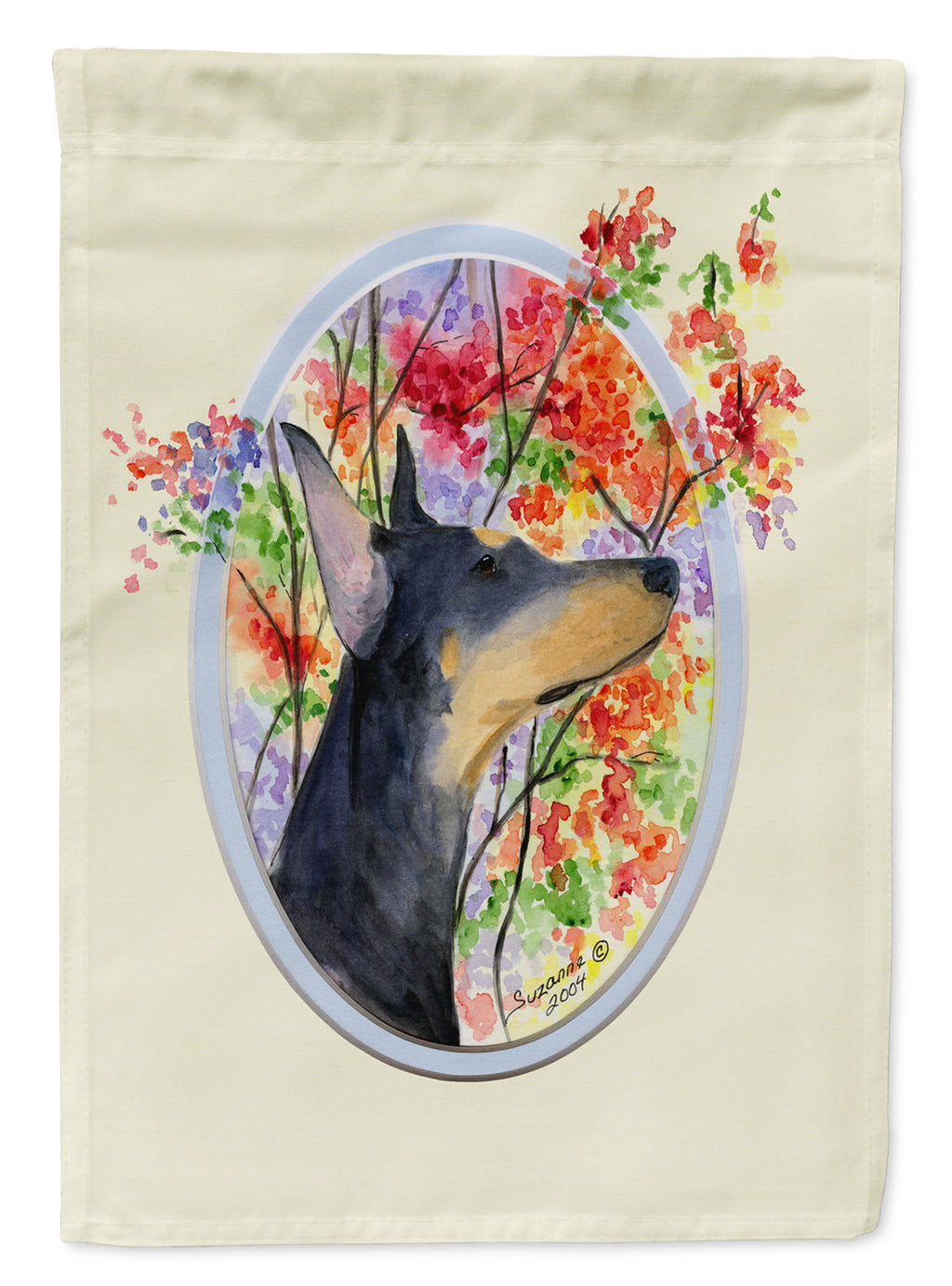 Doberman Garden Flag Mailbox Decorative Yard Banner Outside Patio Artwork for Flower Beds, Garden Size, Multicolor