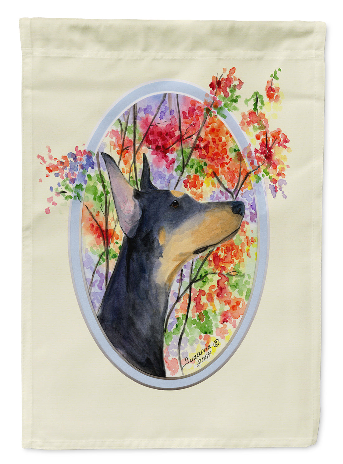 Doberman Garden Flag Mailbox Decorative Yard Banner Outside Patio Artwork for Flower Beds, Garden Size, Multicolor