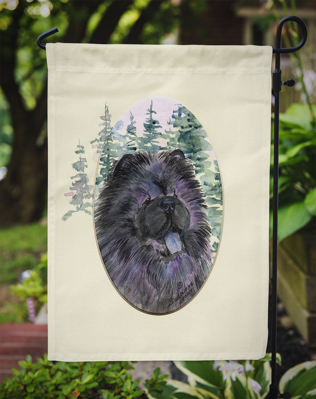 Chow Chow Garden Flag Mailbox Decorative Yard Banner Outside Patio Artwork for Flower Beds, Garden Size, Multicolor