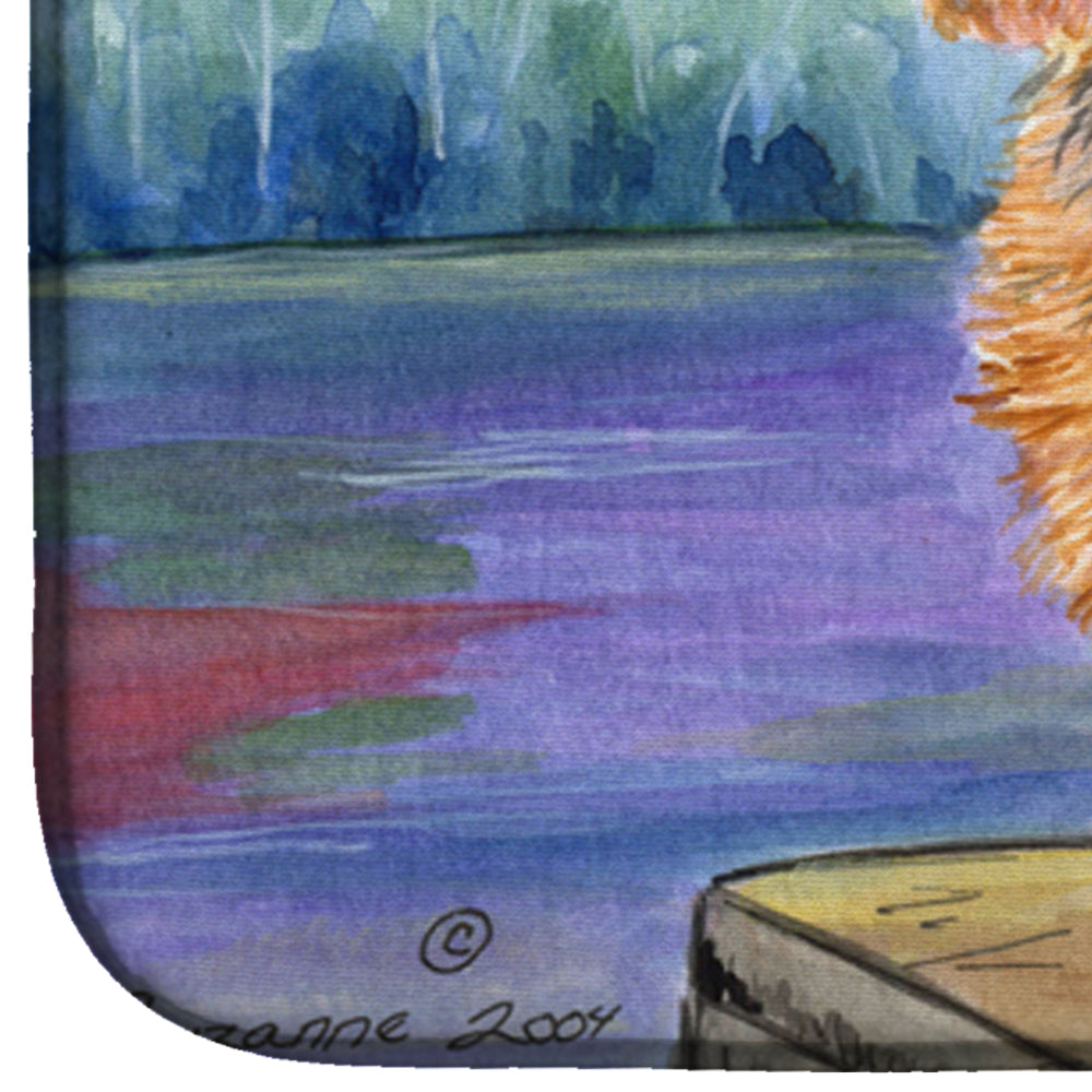 Norwich Terrier Dish Drying Mat Absorbent Dish Drying Mat Pad for Kitchen Counter Dish Drainer Mat for Countertop, 14 x 21", Multicolor