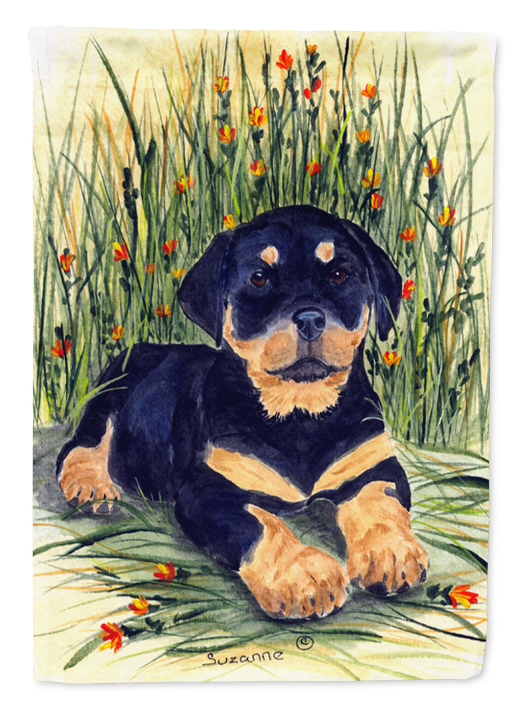 Rottweiler Garden Flag Mailbox Decorative Yard Banner Outside Patio Artwork for Flower Beds, Garden Size, Multicolor