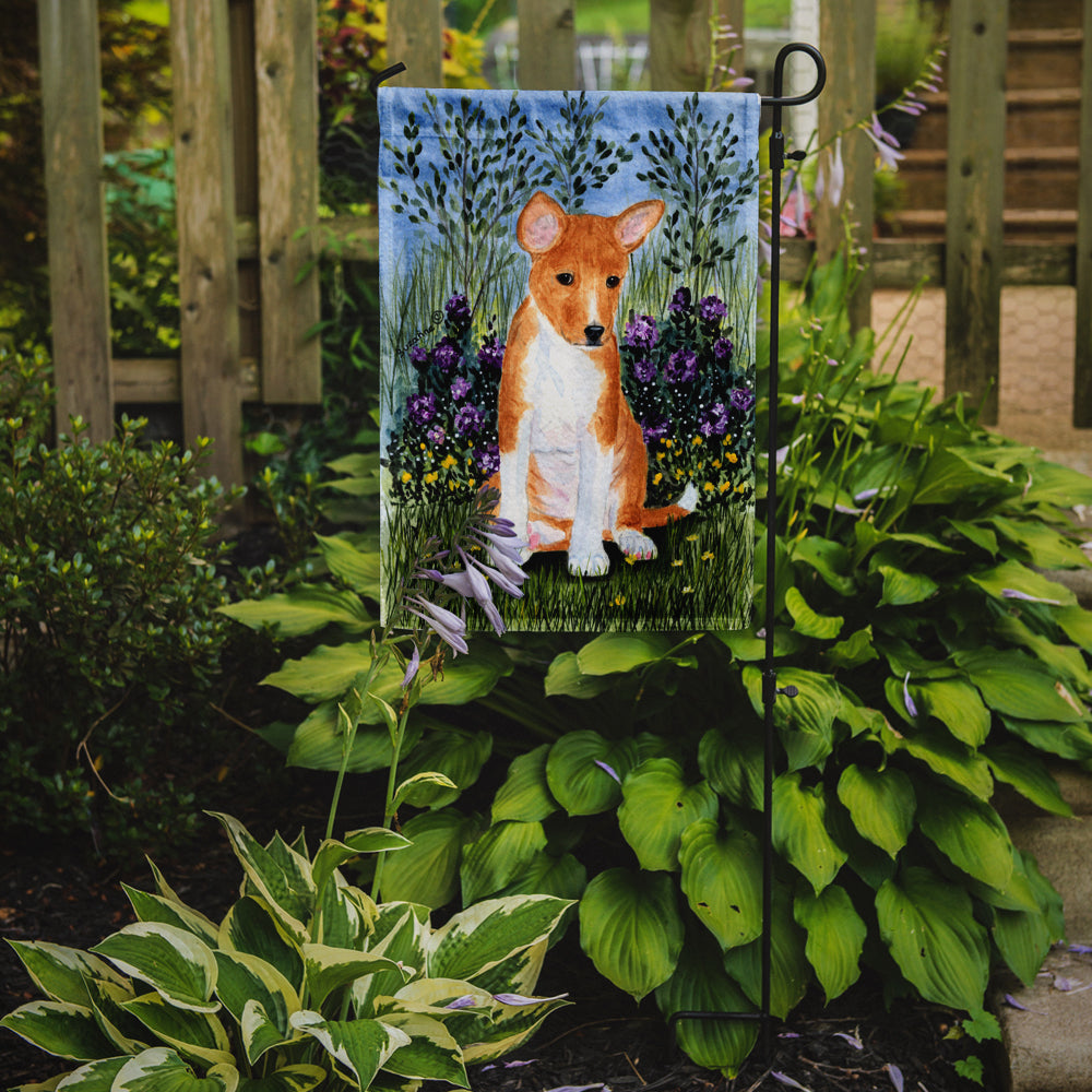 Basenji Garden Flag Mailbox Decorative Yard Banner Outside Patio Artwork for Flower Beds, Garden Size, Multicolor