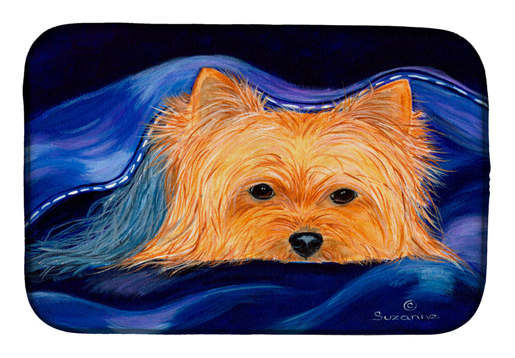 Yorkie Dish Drying Mat Absorbent Dish Drying Mat Pad for Kitchen Counter Dish Drainer Mat for Countertop, 14 x 21", Multicolor