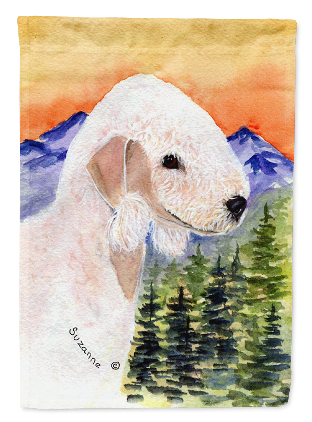 Bedlington Terrier Garden Flag Mailbox Decorative Yard Banner Outside Patio Artwork for Flower Beds, Garden Size, Multicolor