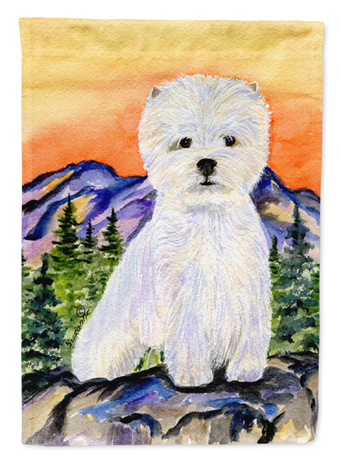 Westie Garden Flag Mailbox Decorative Yard Banner Outside Patio Artwork for Flower Beds, Garden Size, Multicolor