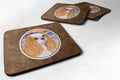 Cavalier Spaniel Foam Coasters Set of 4 Cup Coasters for Indoor Outdoor, Tabletop Protection, Anti Slip, Mouse pad Material