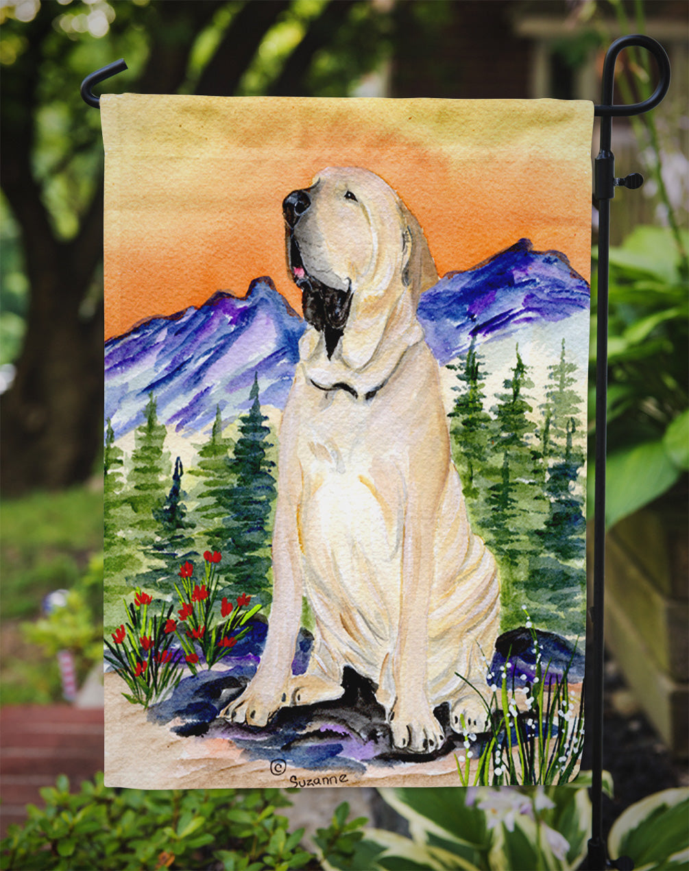 Brazilian Mastiff / Fila Brasileiro Garden Flag Mailbox Decorative Yard Banner Outside Patio Artwork for Flower Beds, Garden Size, Multicolor