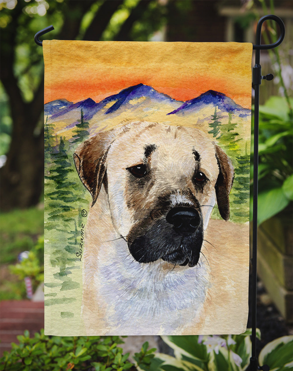 Anatolian Shepherd Garden Flag Mailbox Decorative Yard Banner Outside Patio Artwork for Flower Beds, Garden Size, Multicolor