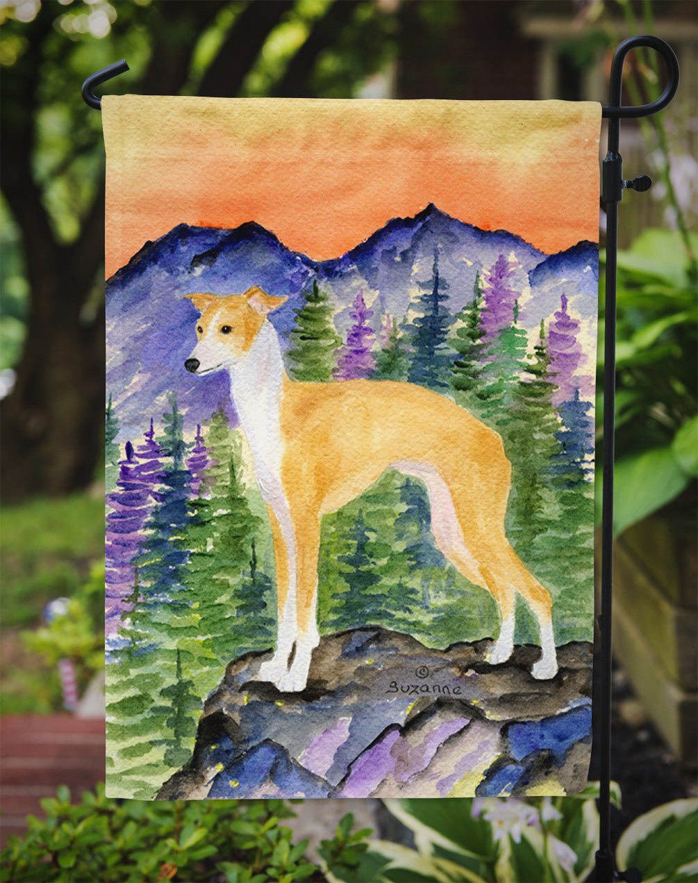 Italian Greyhound Garden Flag Mailbox Decorative Yard Banner Outside Patio Artwork for Flower Beds, Garden Size, Multicolor