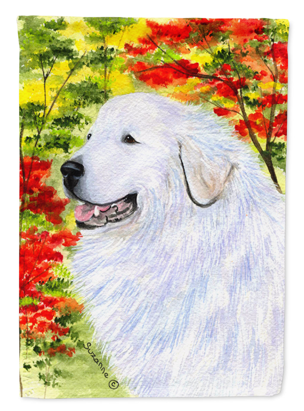 Great Pyrenees Garden Flag Mailbox Decorative Yard Banner Outside Patio Artwork for Flower Beds, Garden Size, Multicolor