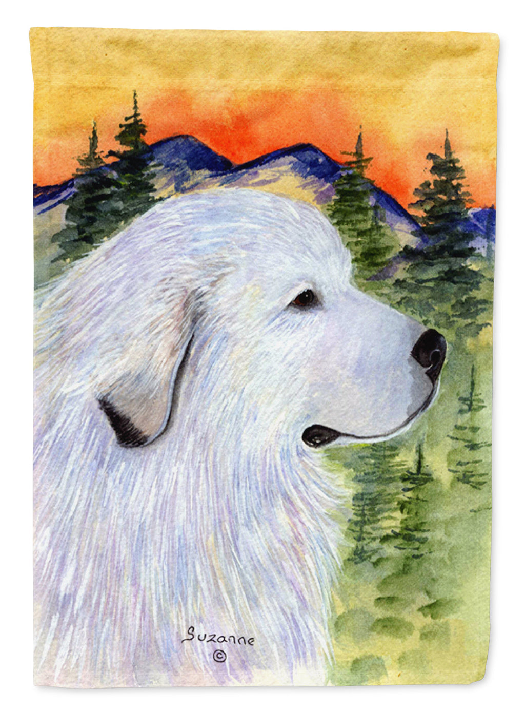 Great Pyrenees Garden Flag Mailbox Decorative Yard Banner Outside Patio Artwork for Flower Beds, Garden Size, Multicolor