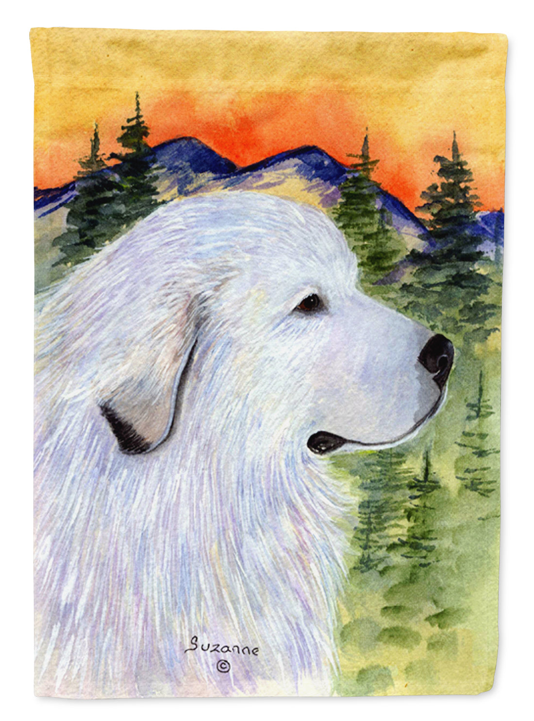 Great Pyrenees Garden Flag Mailbox Decorative Yard Banner Outside Patio Artwork for Flower Beds, Garden Size, Multicolor