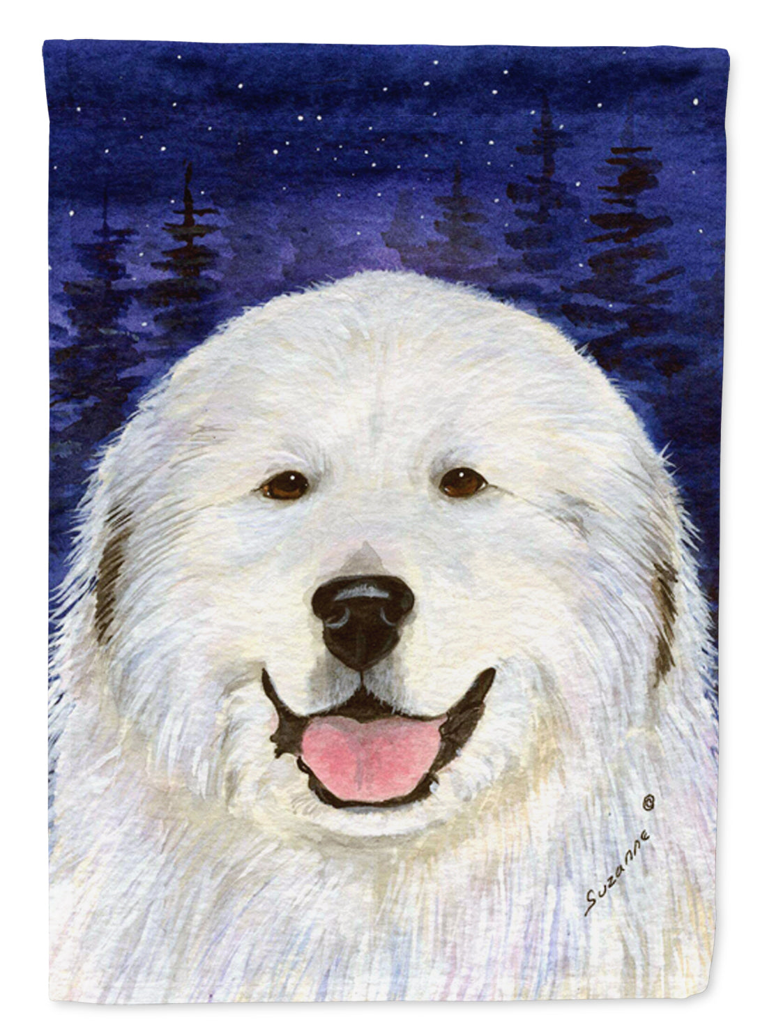 Great Pyrenees Garden Flag Mailbox Decorative Yard Banner Outside Patio Artwork for Flower Beds, Garden Size, Multicolor