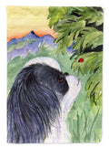 Japanese Chin Garden Flag Mailbox Decorative Yard Banner Outside Patio Artwork for Flower Beds, Garden Size, Multicolor