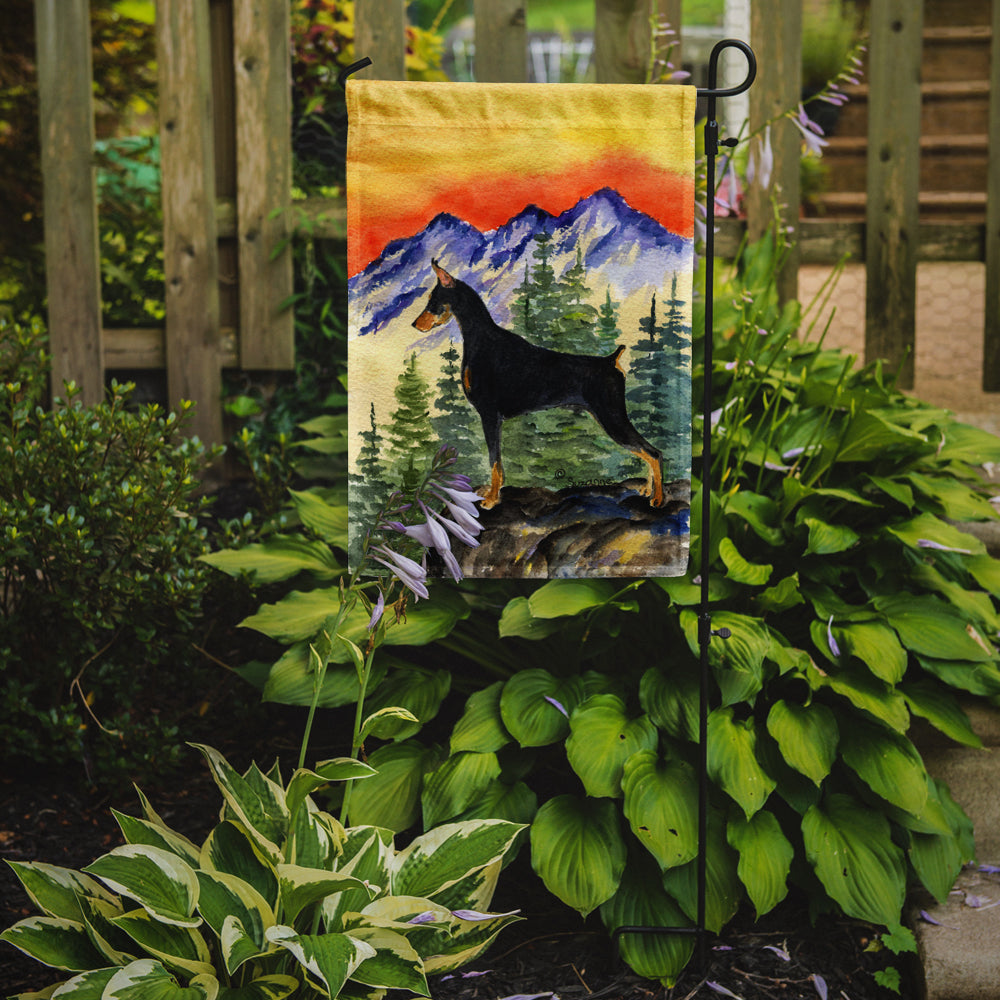 Doberman Garden Flag Mailbox Decorative Yard Banner Outside Patio Artwork for Flower Beds, Garden Size, Multicolor