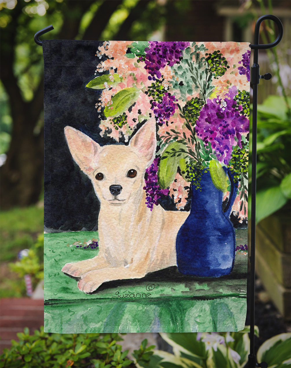 Chihuahua Garden Flag Mailbox Decorative Yard Banner Outside Patio Artwork for Flower Beds, Garden Size, Multicolor