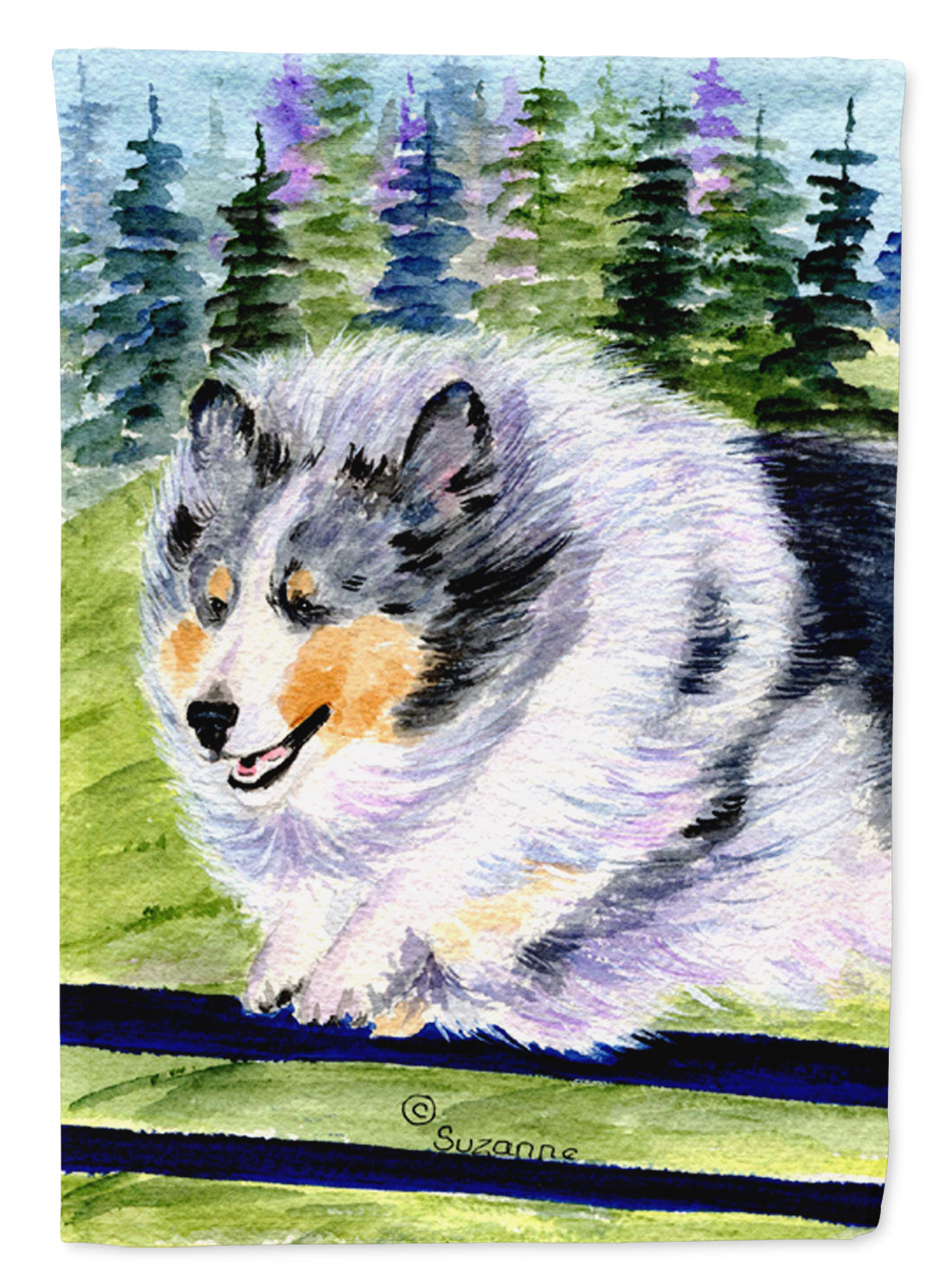 Sheltie Garden Flag Mailbox Decorative Yard Banner Outside Patio Artwork for Flower Beds, Garden Size, Multicolor