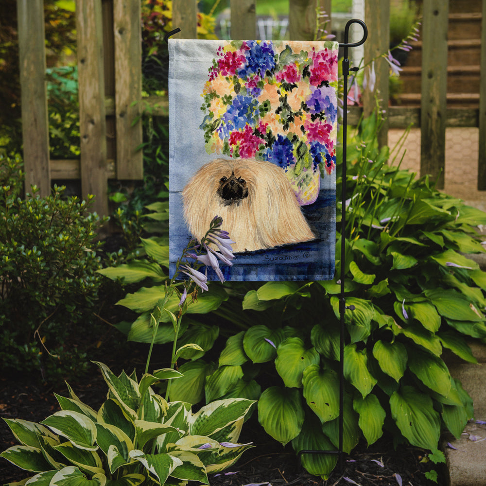 Pekingese Garden Flag Mailbox Decorative Yard Banner Outside Patio Artwork for Flower Beds, Garden Size, Multicolor