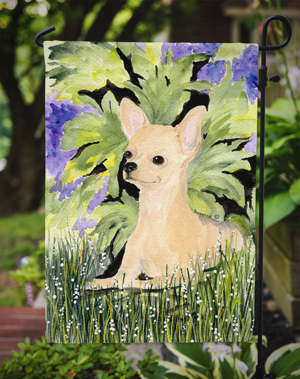 Chihuahua Garden Flag Mailbox Decorative Yard Banner Outside Patio Artwork for Flower Beds, Garden Size, Multicolor