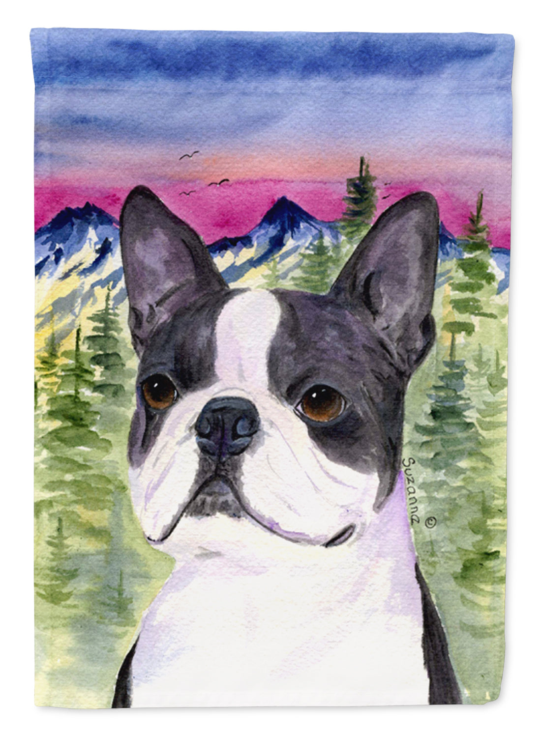 Boston Terrier Garden Flag Mailbox Decorative Yard Banner Outside Patio Artwork for Flower Beds, Garden Size, Multicolor