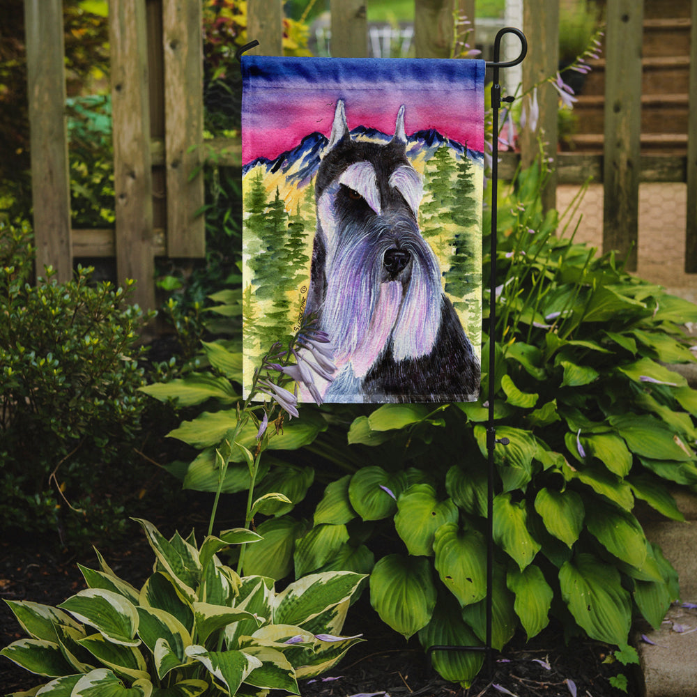 Schnauzer Garden Flag Mailbox Decorative Yard Banner Outside Patio Artwork for Flower Beds, Garden Size, Multicolor