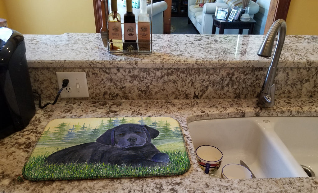 Labrador Dish Drying Mat Absorbent Dish Drying Mat Pad for Kitchen Counter Dish Drainer Mat for Countertop, 14 x 21", Multicolor