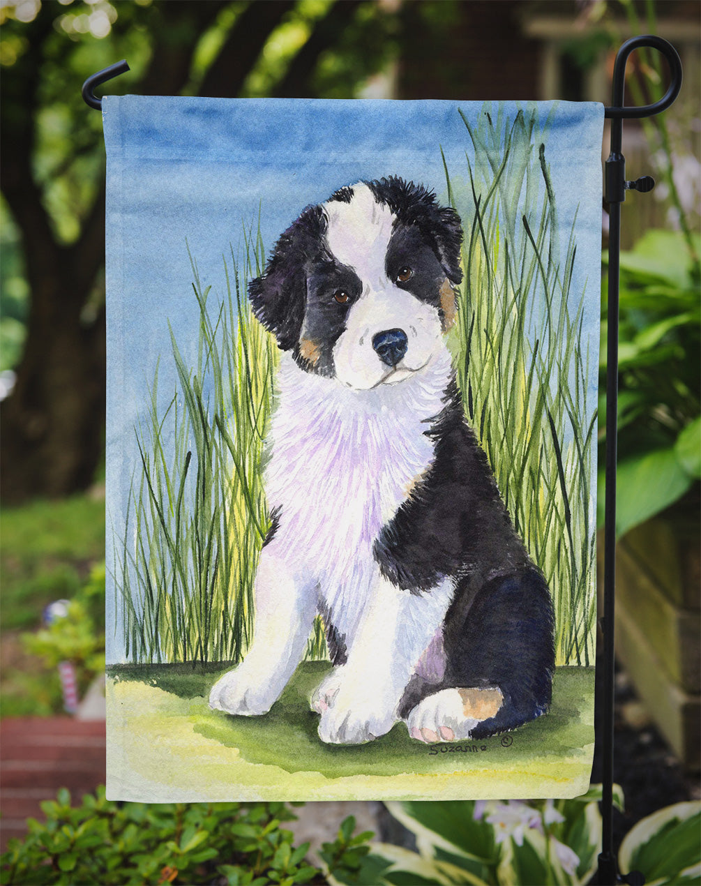 Australian Shepherd Garden Flag Mailbox Decorative Yard Banner Outside Patio Artwork for Flower Beds, Garden Size, Multicolor