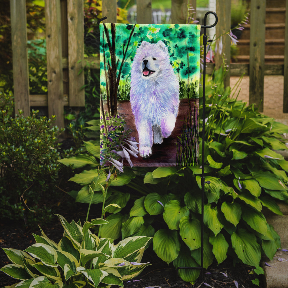 Samoyed Garden Flag Mailbox Decorative Yard Banner Outside Patio Artwork for Flower Beds, Garden Size, Multicolor