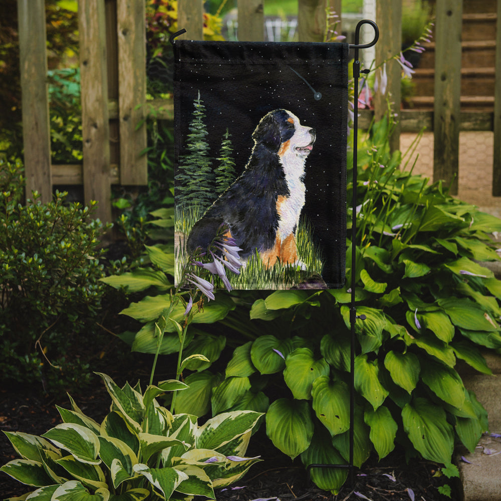 Starry Night Bernese Mountain Dog Garden Flag Mailbox Decorative Yard Banner Outside Patio Artwork for Flower Beds, Garden Size, Multicolor