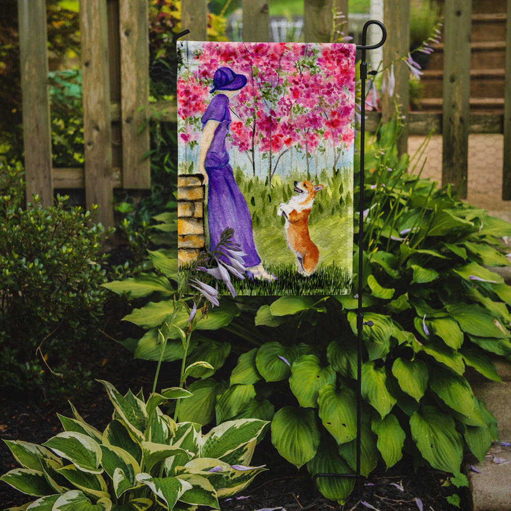 Corgi Garden Flag Mailbox Decorative Yard Banner Outside Patio Artwork for Flower Beds, Garden Size, Multicolor
