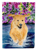 Golden Retriever Garden Flag Mailbox Decorative Yard Banner Outside Patio Artwork for Flower Beds, Garden Size, Multicolor