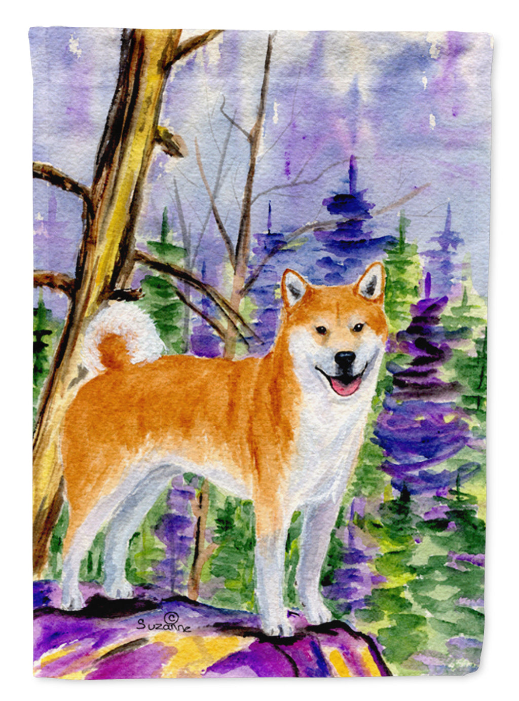 Shiba Inu Garden Flag Mailbox Decorative Yard Banner Outside Patio Artwork for Flower Beds, Garden Size, Multicolor