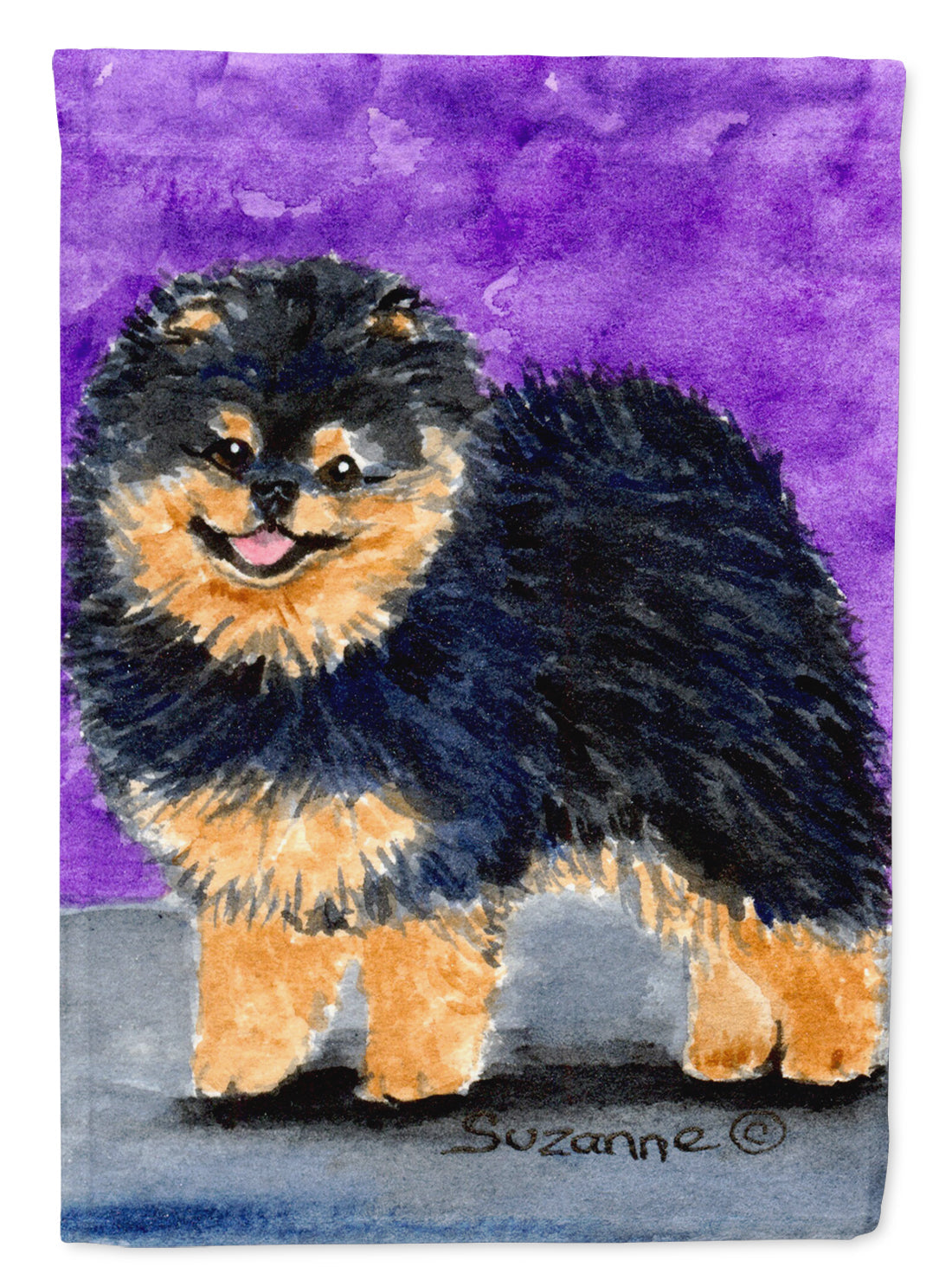 Pomeranian Garden Flag Mailbox Decorative Yard Banner Outside Patio Artwork for Flower Beds, Garden Size, Multicolor