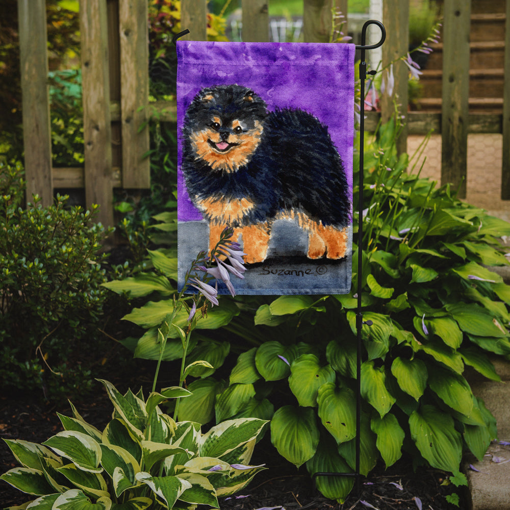Pomeranian Garden Flag Mailbox Decorative Yard Banner Outside Patio Artwork for Flower Beds, Garden Size, Multicolor
