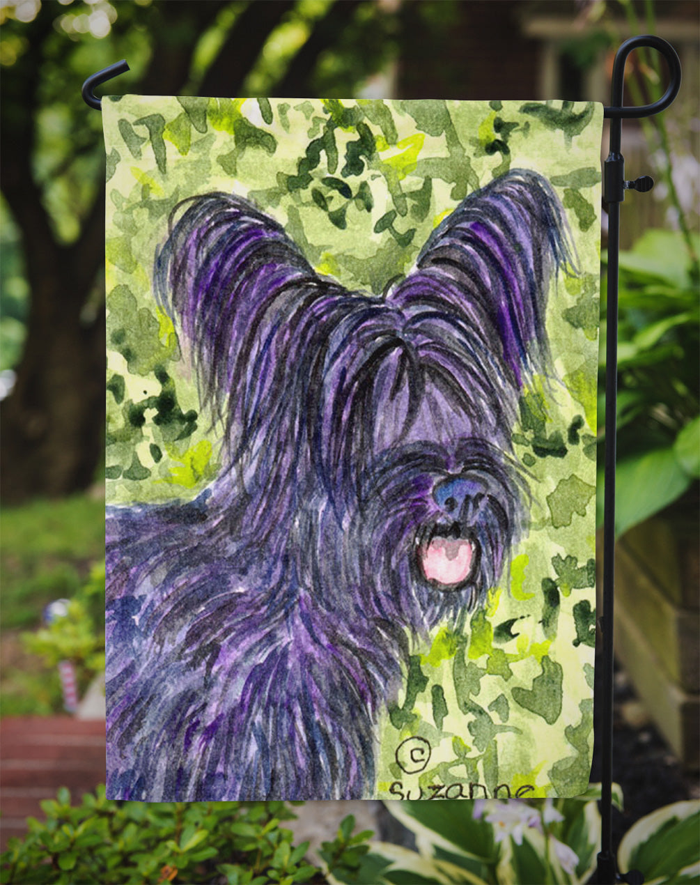 Skye Terrier Garden Flag Mailbox Decorative Yard Banner Outside Patio Artwork for Flower Beds, Garden Size, Multicolor