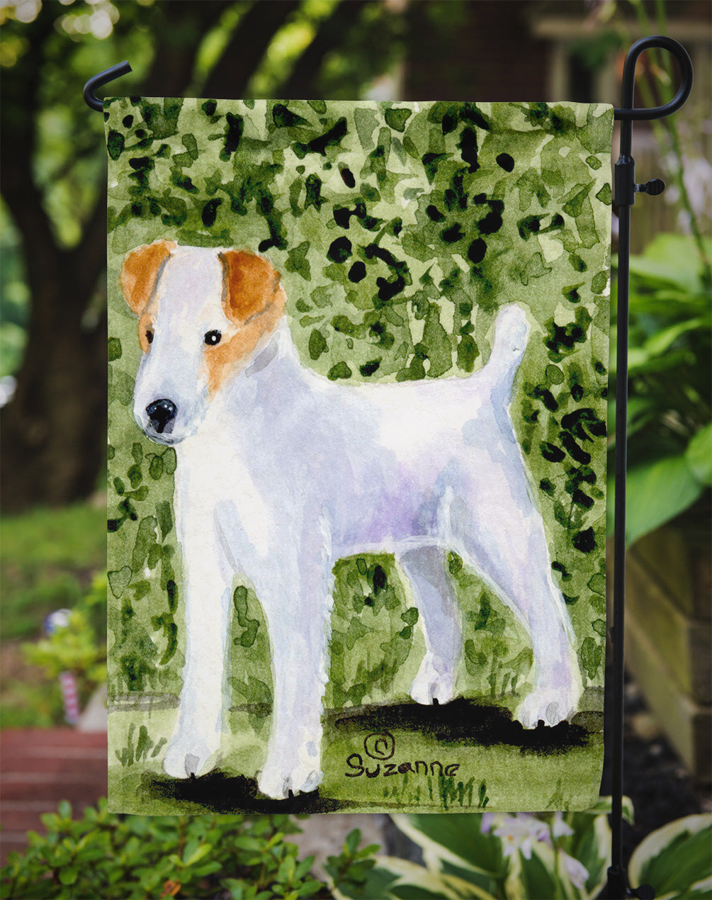 Jack Russell Terrier Garden Flag Mailbox Decorative Yard Banner Outside Patio Artwork for Flower Beds, Garden Size, Multicolor