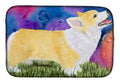 Corgi Dish Drying Mat Absorbent Dish Drying Mat Pad for Kitchen Counter Dish Drainer Mat for Countertop, 14 x 21", Multicolor