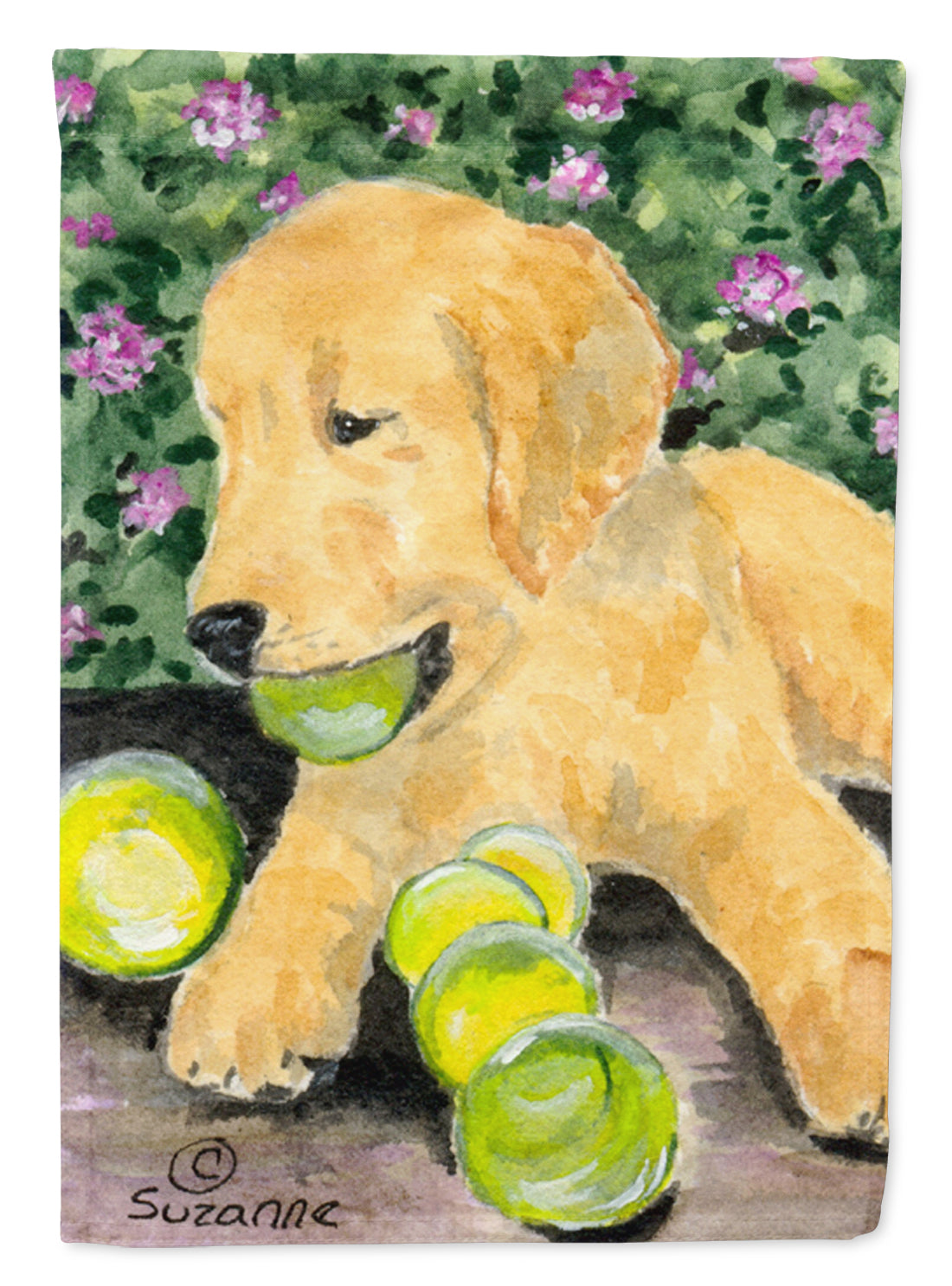 Golden Retriever Garden Flag Mailbox Decorative Yard Banner Outside Patio Artwork for Flower Beds, Garden Size, Multicolor
