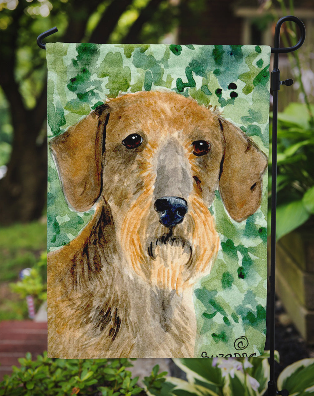 Dachshund Garden Flag Mailbox Decorative Yard Banner Outside Patio Artwork for Flower Beds, Garden Size, Multicolor
