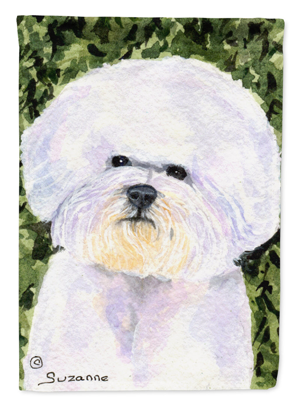 Bichon Frise Garden Flag Mailbox Decorative Yard Banner Outside Patio Artwork for Flower Beds, Garden Size, Multicolor