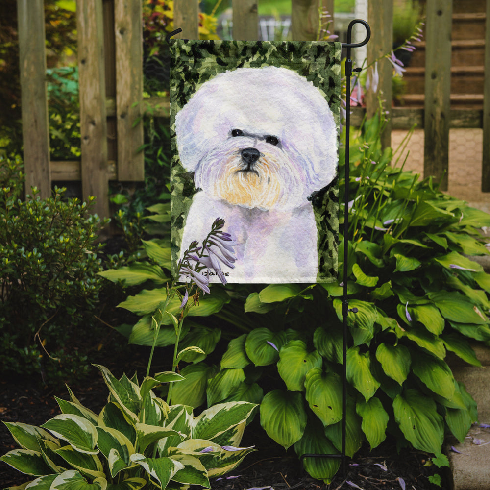 Bichon Frise Garden Flag Mailbox Decorative Yard Banner Outside Patio Artwork for Flower Beds, Garden Size, Multicolor