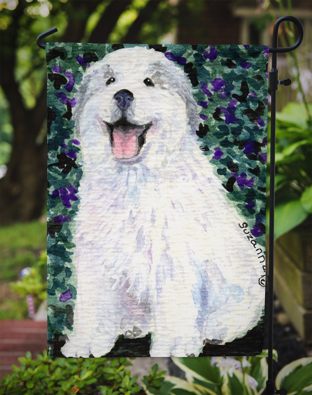 Great Pyrenees Garden Flag Mailbox Decorative Yard Banner Outside Patio Artwork for Flower Beds, Garden Size, Multicolor