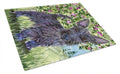 Scottish Terrier Cutting Board Tempered Glass Kitchen Cutting Surface, Heat Resistant Chopping, Non-Slip Feet, Food Prep & Serving