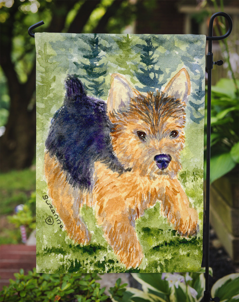 Norwich Terrier Garden Flag Mailbox Decorative Yard Banner Outside Patio Artwork for Flower Beds, Garden Size, Multicolor