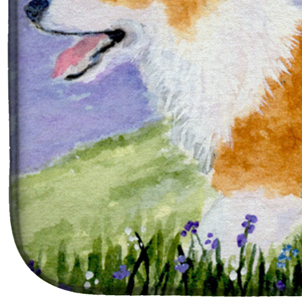 Corgi Dish Drying Mat Absorbent Dish Drying Mat Pad for Kitchen Counter Dish Drainer Mat for Countertop, 14 x 21", Multicolor