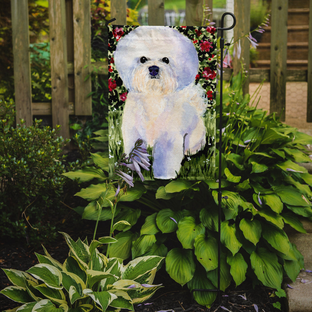 Bichon Frise Garden Flag Mailbox Decorative Yard Banner Outside Patio Artwork for Flower Beds, Garden Size, Multicolor