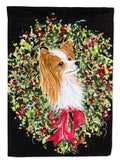 Christmas Wreath Papillon Garden Flag Mailbox Decorative Yard Banner Outside Patio Artwork for Flower Beds, Garden Size, Multicolor