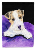 Fox Terrier Garden Flag Mailbox Decorative Yard Banner Outside Patio Artwork for Flower Beds, Garden Size, Multicolor
