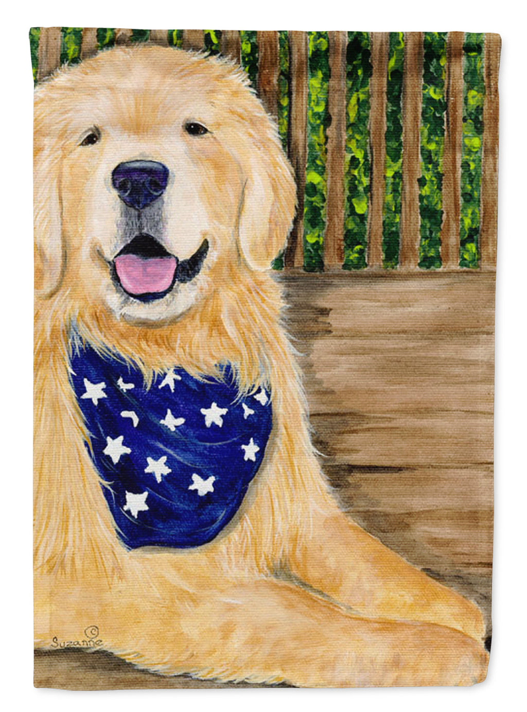 Golden Retriever Garden Flag Mailbox Decorative Yard Banner Outside Patio Artwork for Flower Beds, Garden Size, Multicolor